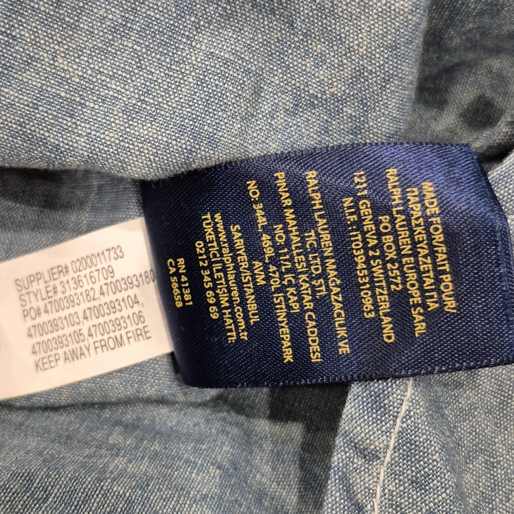 POLO RALPH LAUREN Girl's Chambray Dress - Picture 5 of 6
